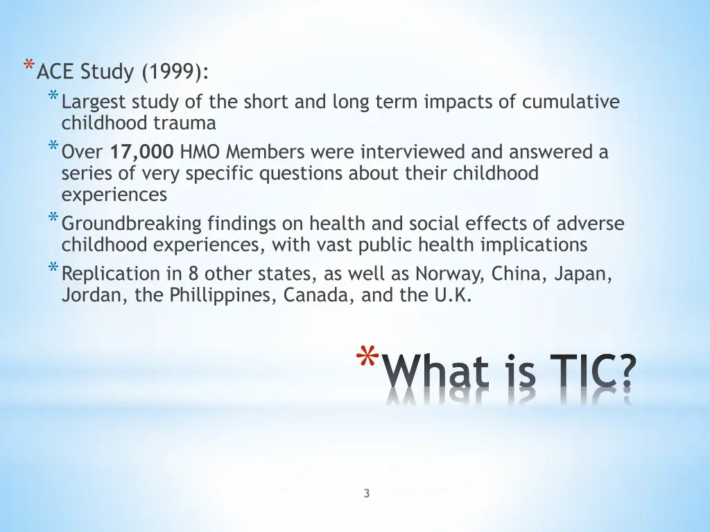 ace study 1999 largest study of the short