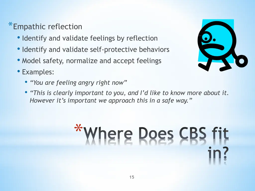 empathic reflection identify and validate