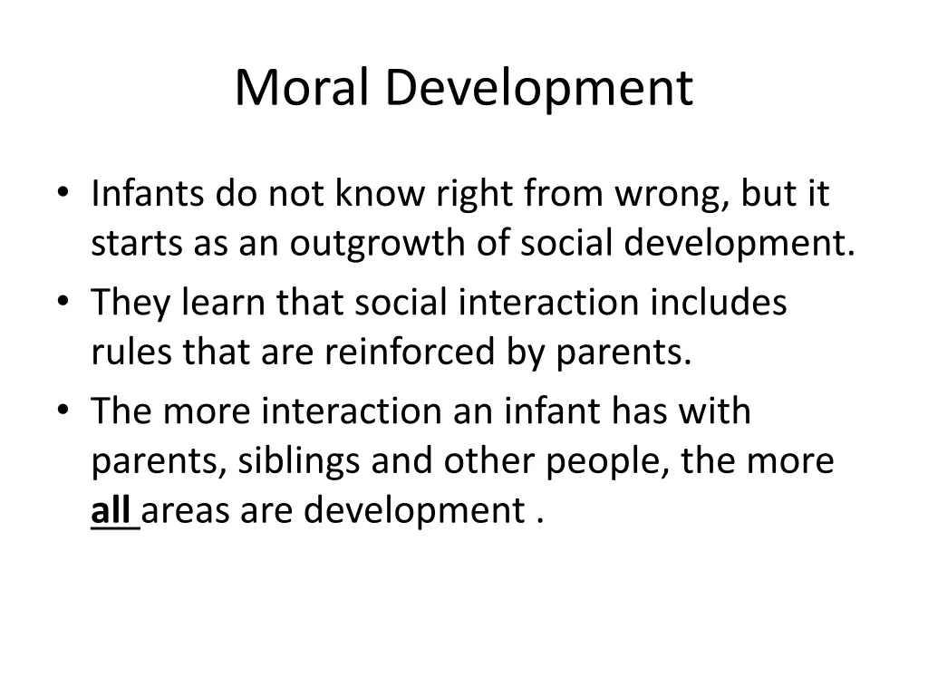 moral development
