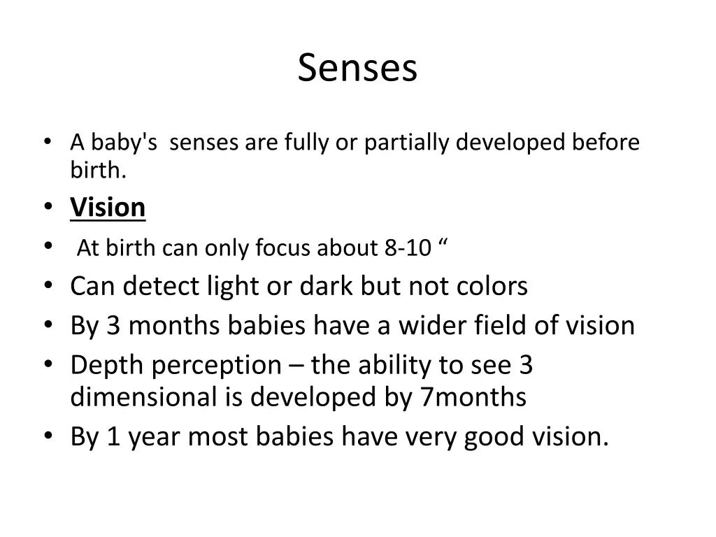 senses