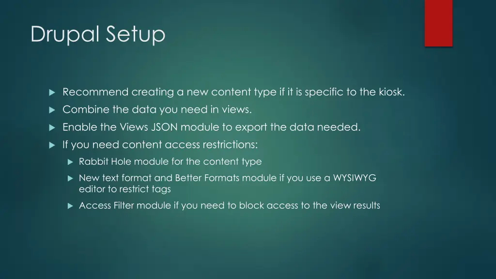 drupal setup