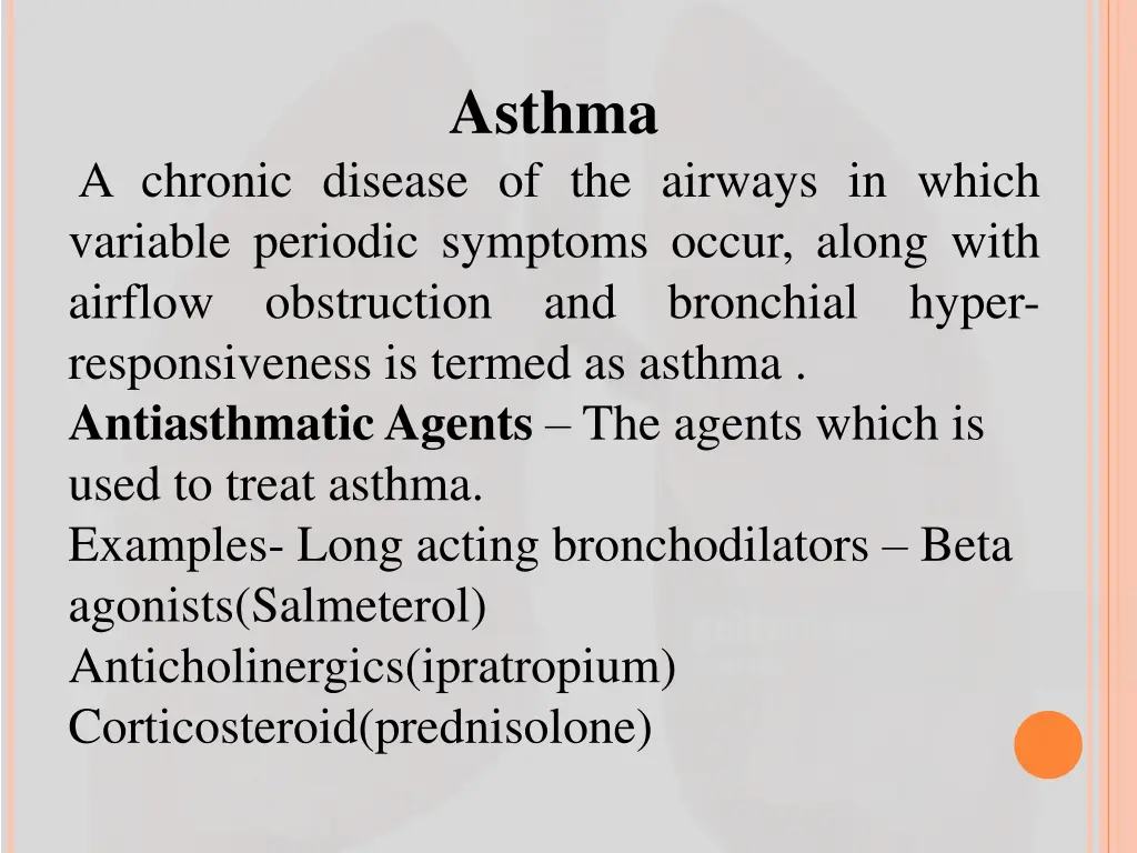 asthma