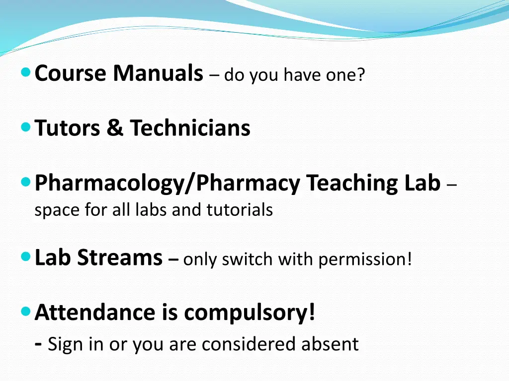 course manuals do you have one