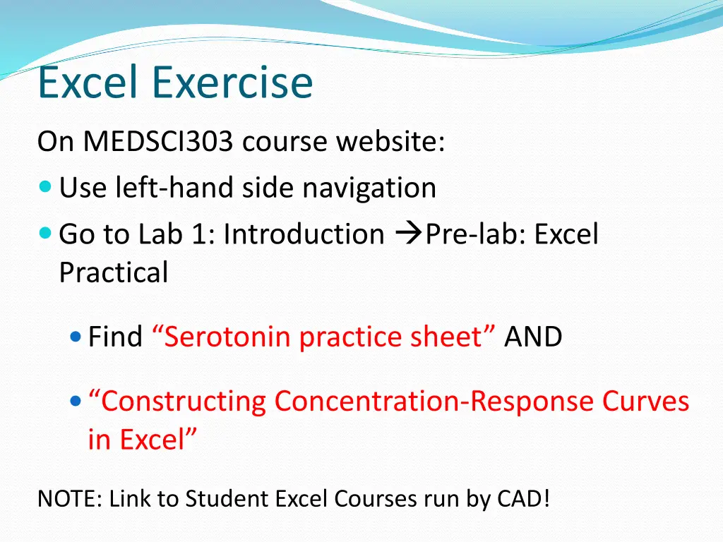 excel exercise
