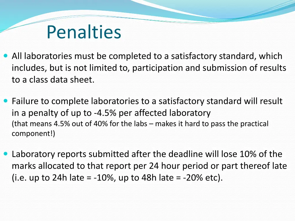 penalties
