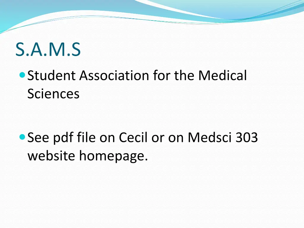 s a m s student association for the medical