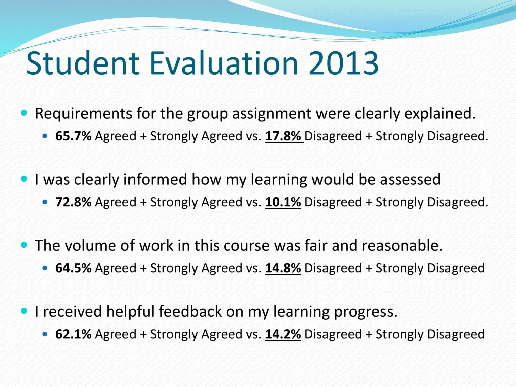 student evaluation 2013 1