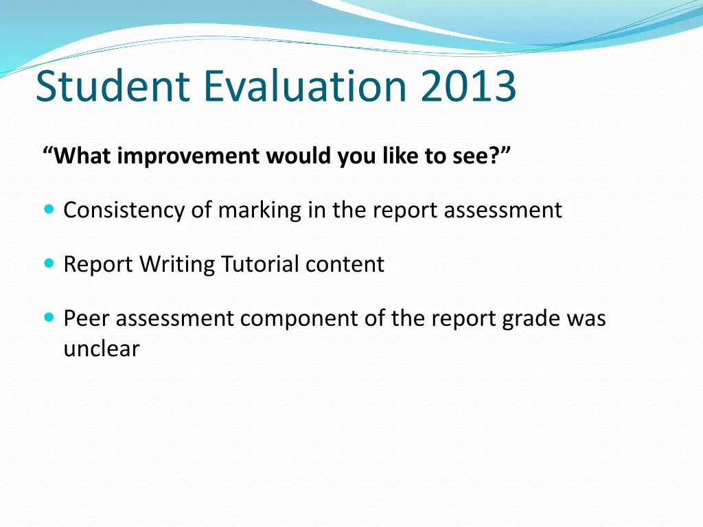 student evaluation 2013 3