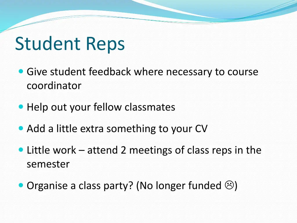 student reps