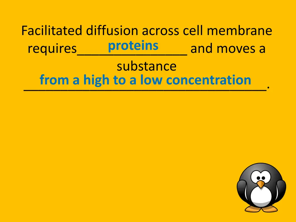 facilitated diffusion across cell membrane