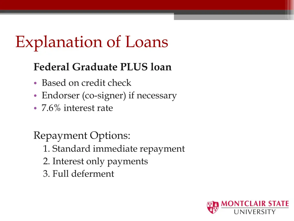 explanation of loans 1