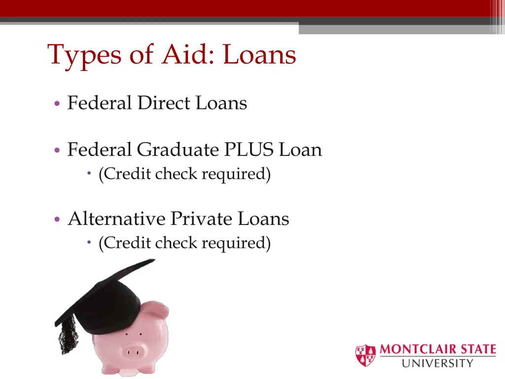 types of aid loans