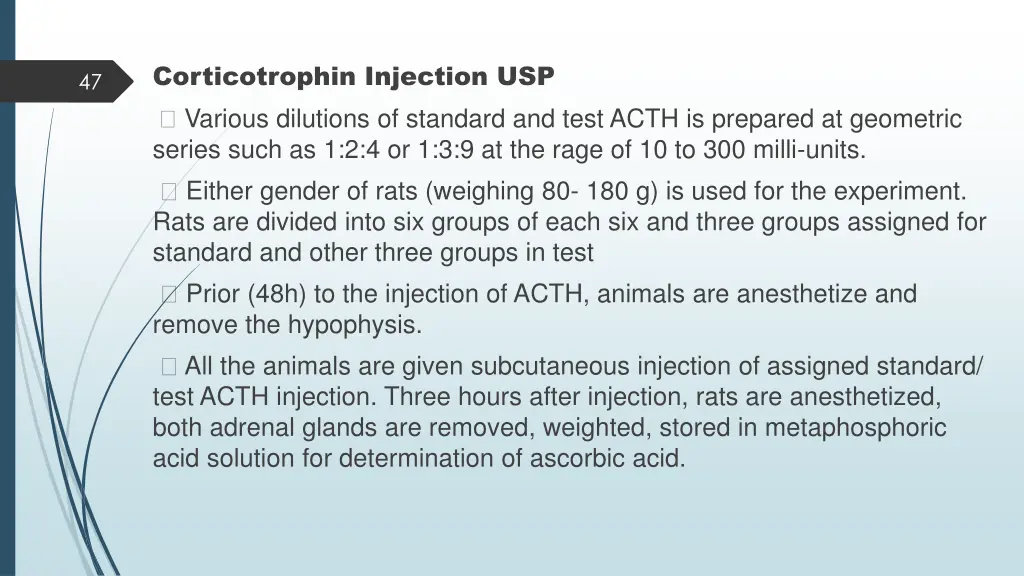 corticotrophin injection usp