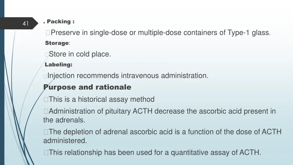 packing preserve in single dose or multiple dose