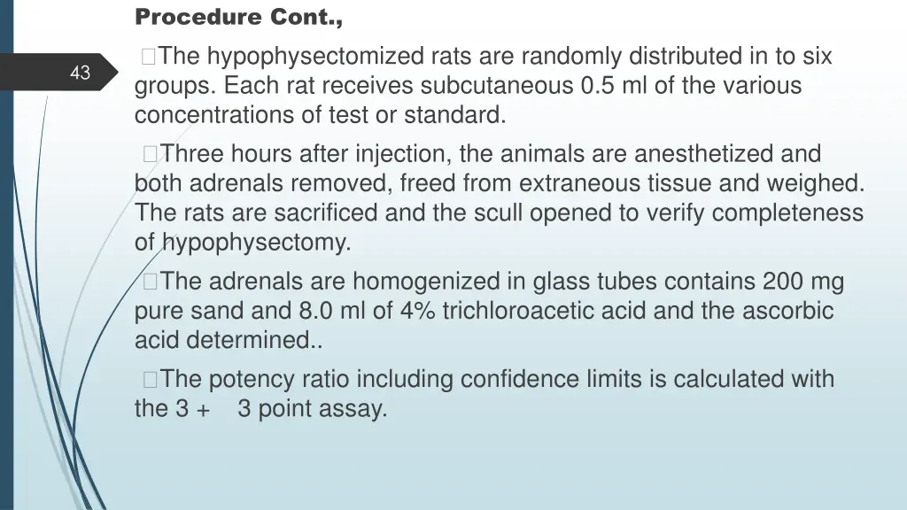 procedure cont