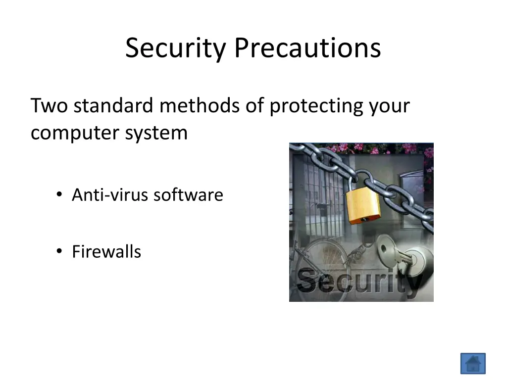 security precautions