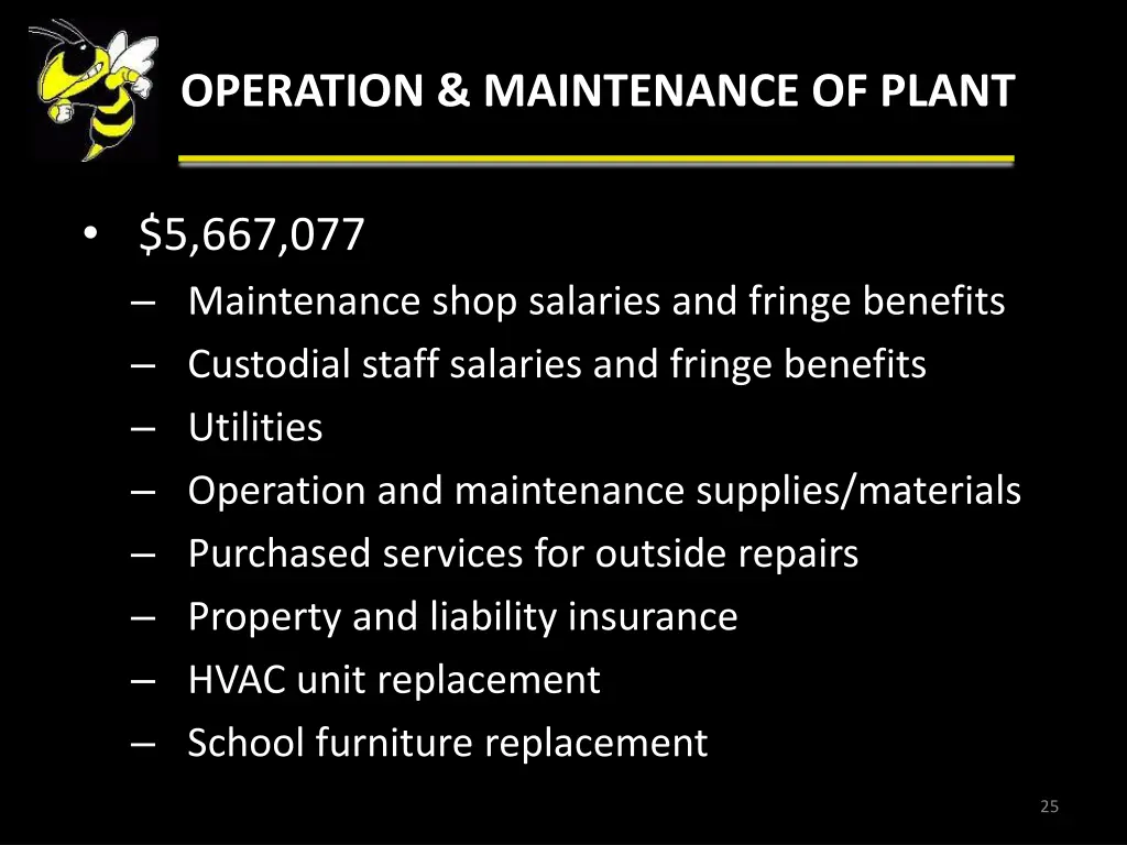 operation maintenance of plant