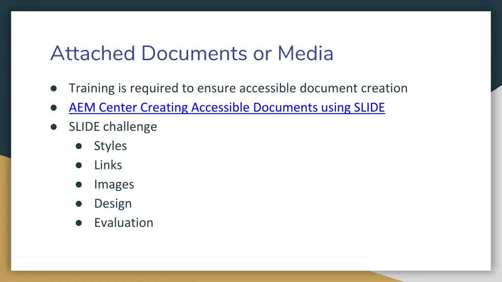attached documents or media