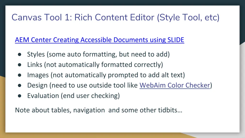 canvas tool 1 rich content editor style tool etc
