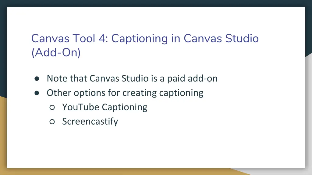 canvas tool 4 captioning in canvas studio add on