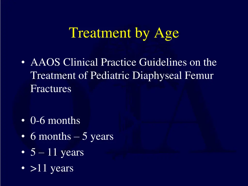 treatment by age