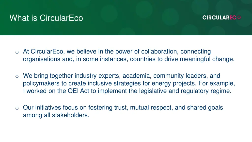 what is circulareco