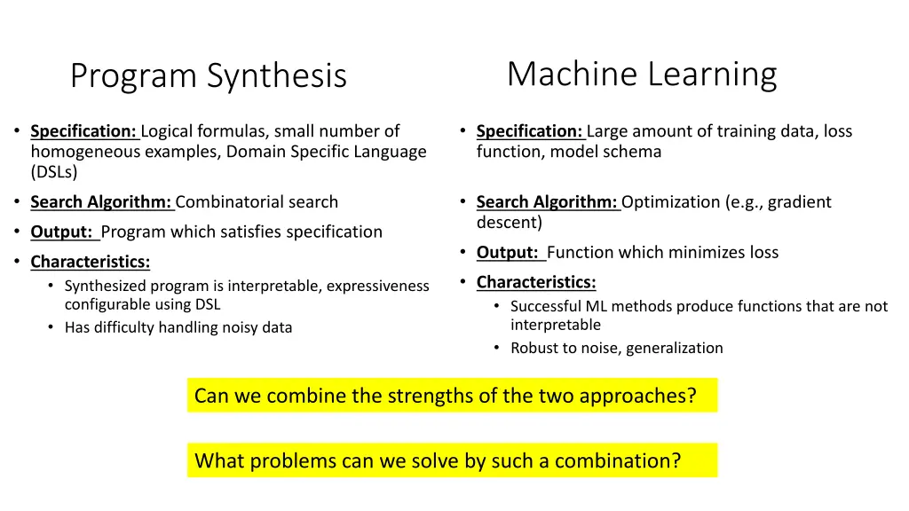 machine learning