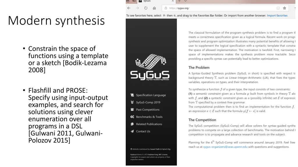 modern synthesis