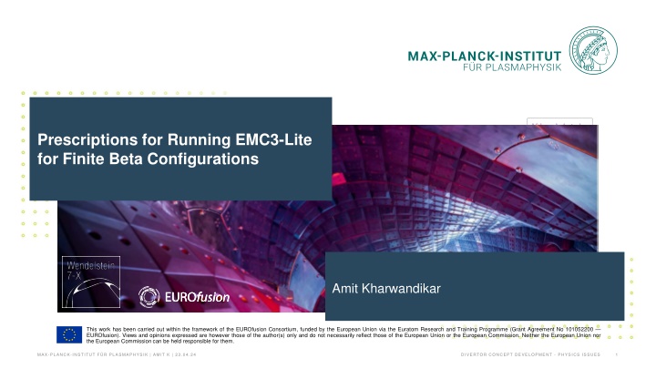 prescriptions for running emc3 lite for finite