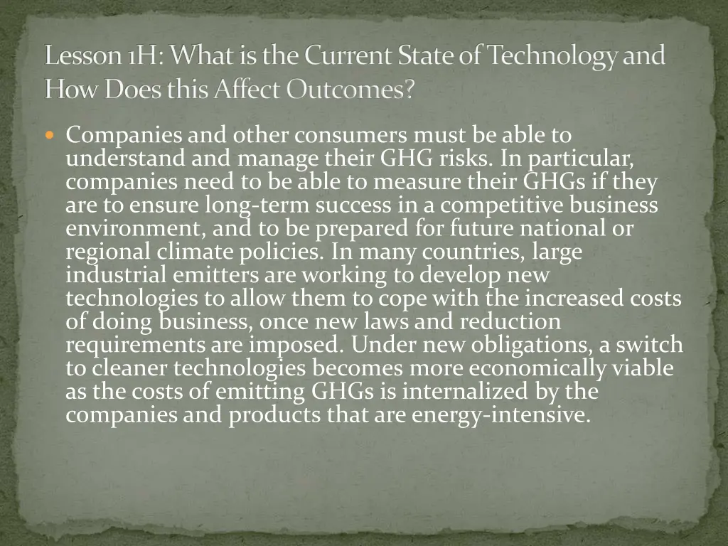 lesson 1h what is the current state of technology 1