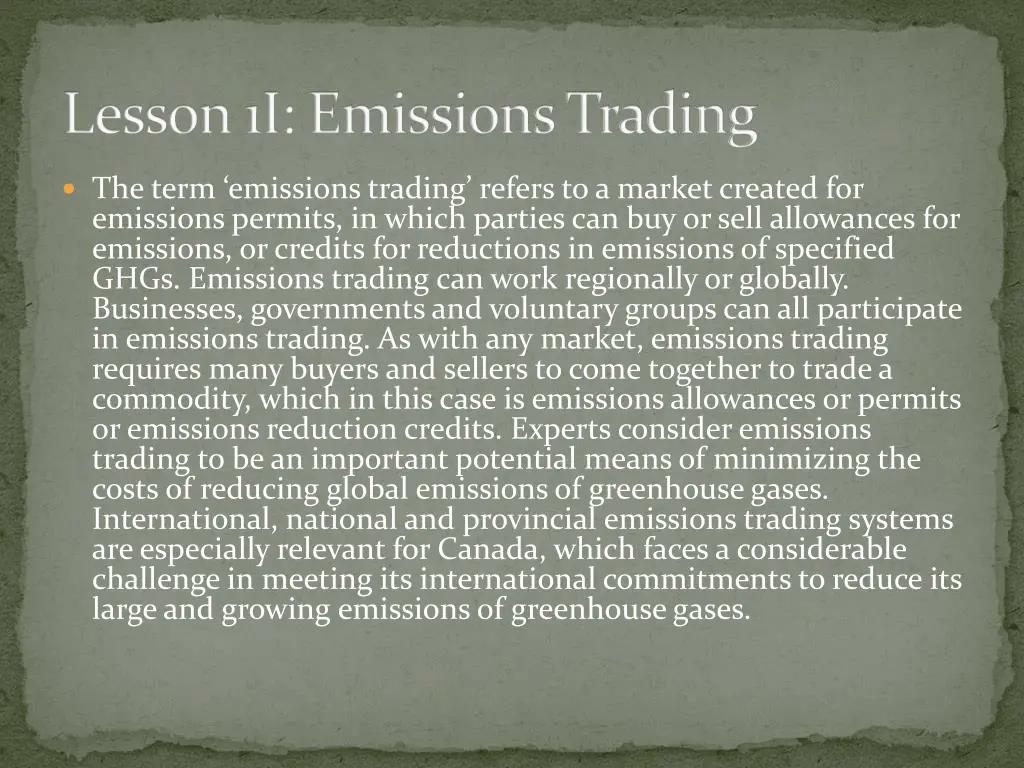lesson 1i emissions trading