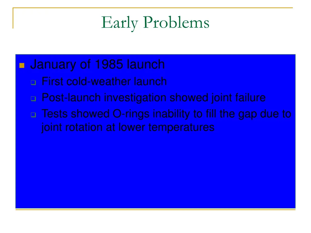 early problems 1
