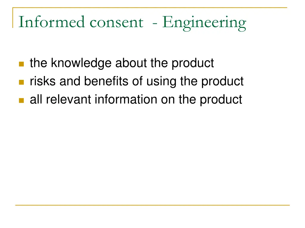 informed consent engineering