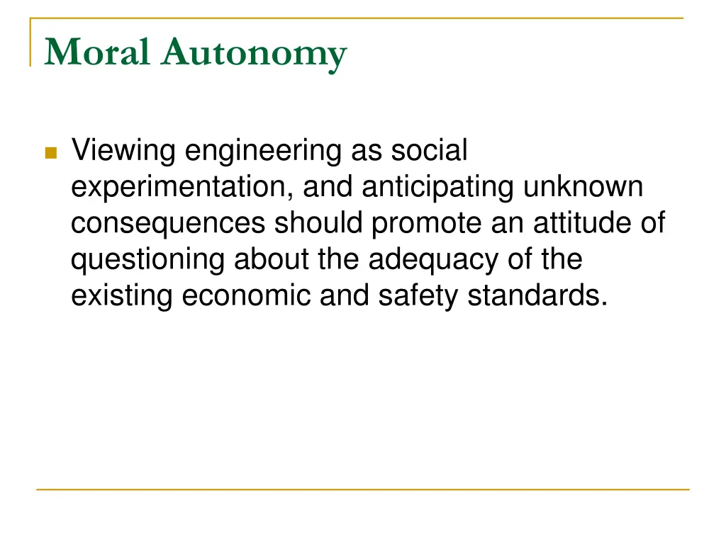 moral autonomy