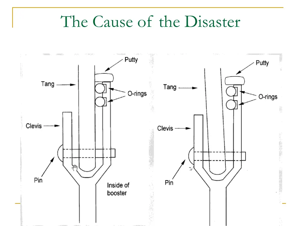 the cause of the disaster