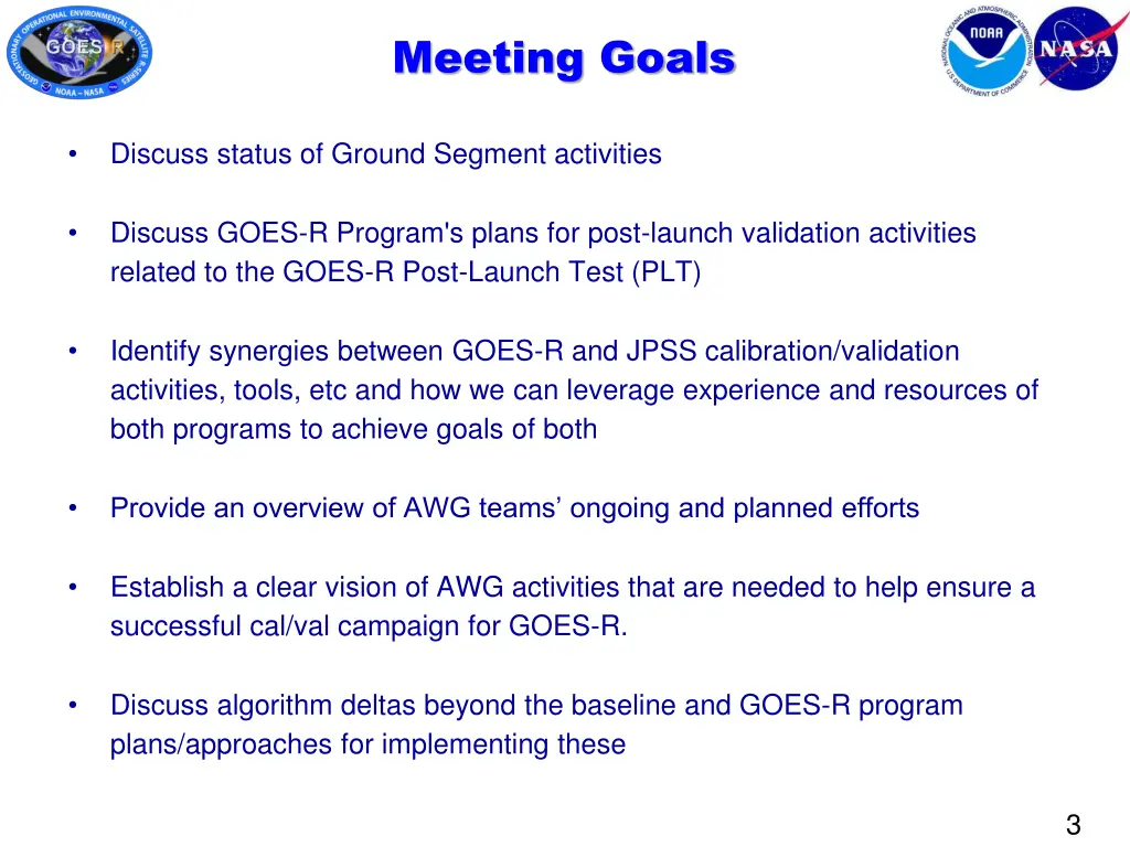 meeting goals