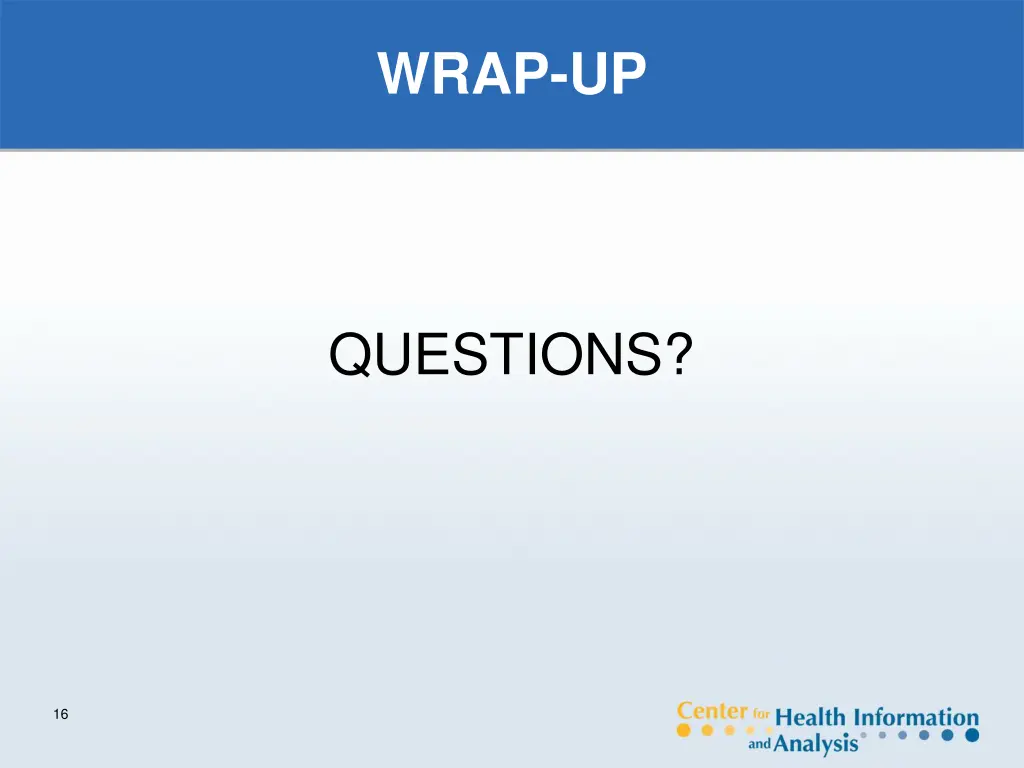 wrap up