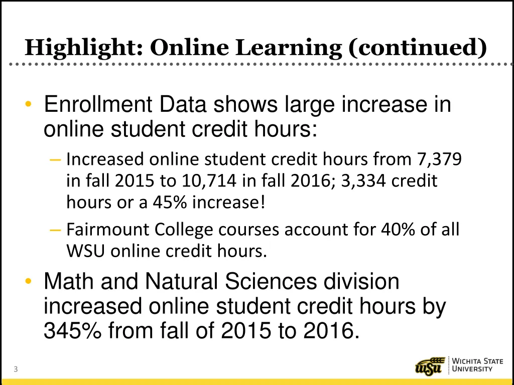 highlight online learning continued