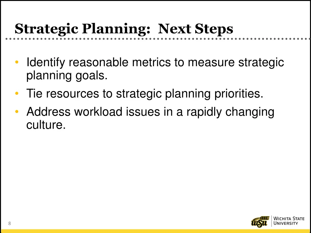 strategic planning next steps