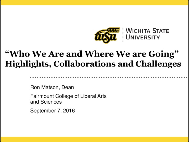 who we are and where we are going highlights