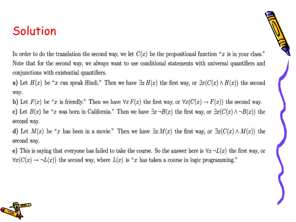solution
