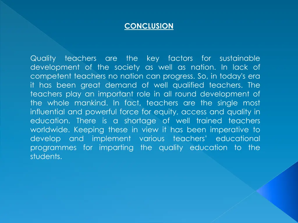 conclusion