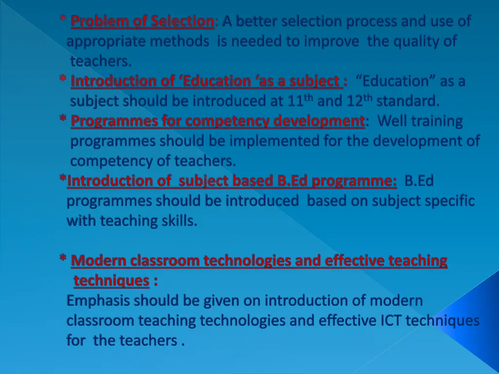 problem of selection a better selection process