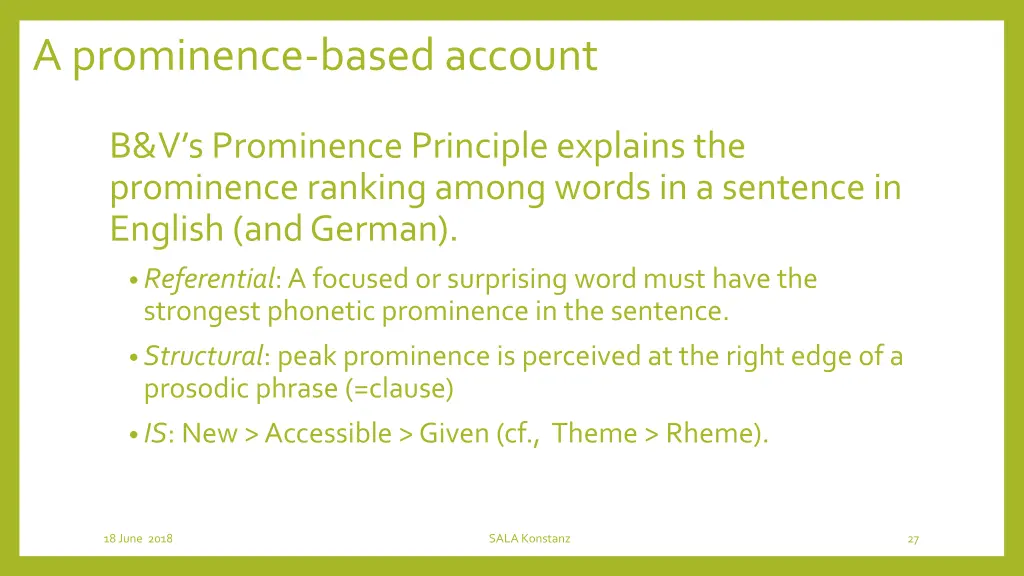 a prominence based account 2