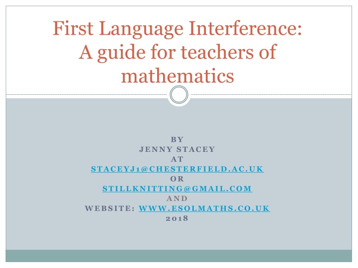 first language interference a guide for teachers