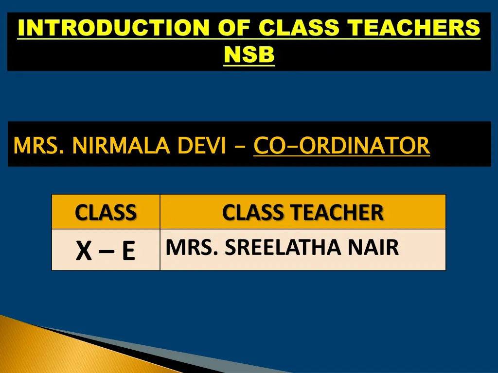 mrs nirmala devi