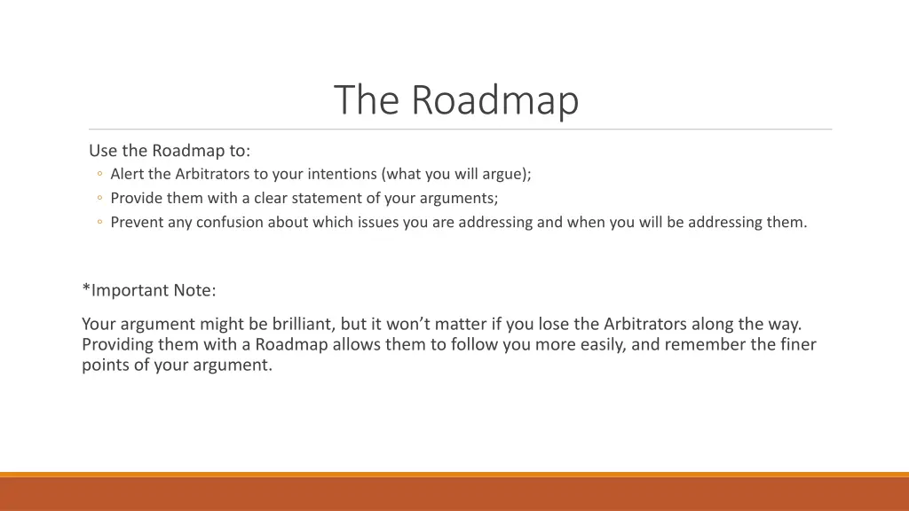 the roadmap 1