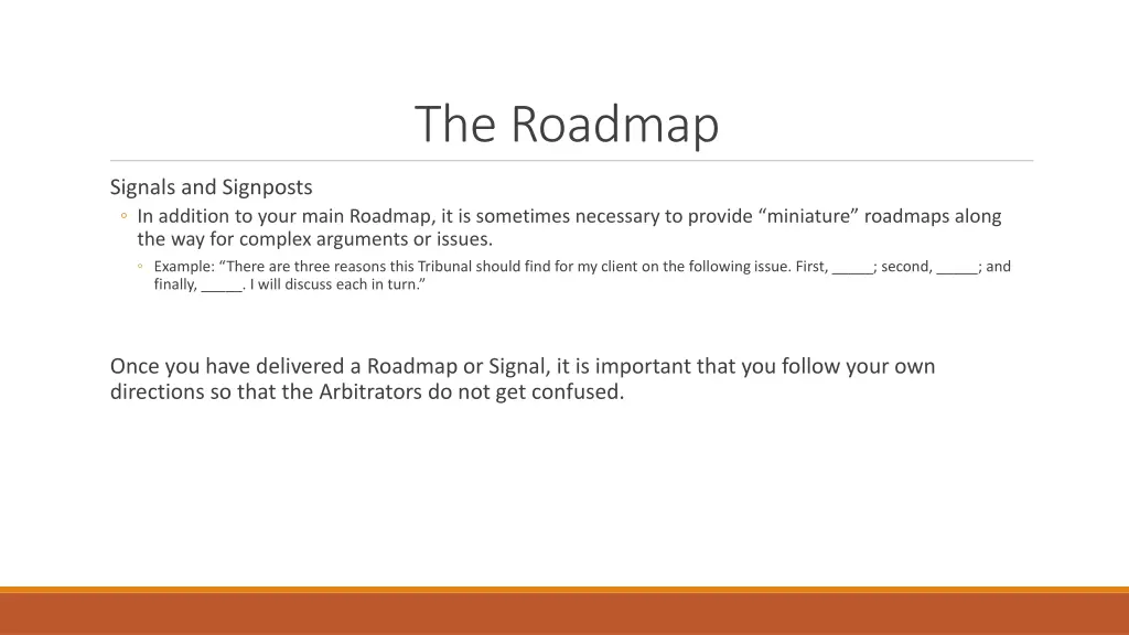 the roadmap 4