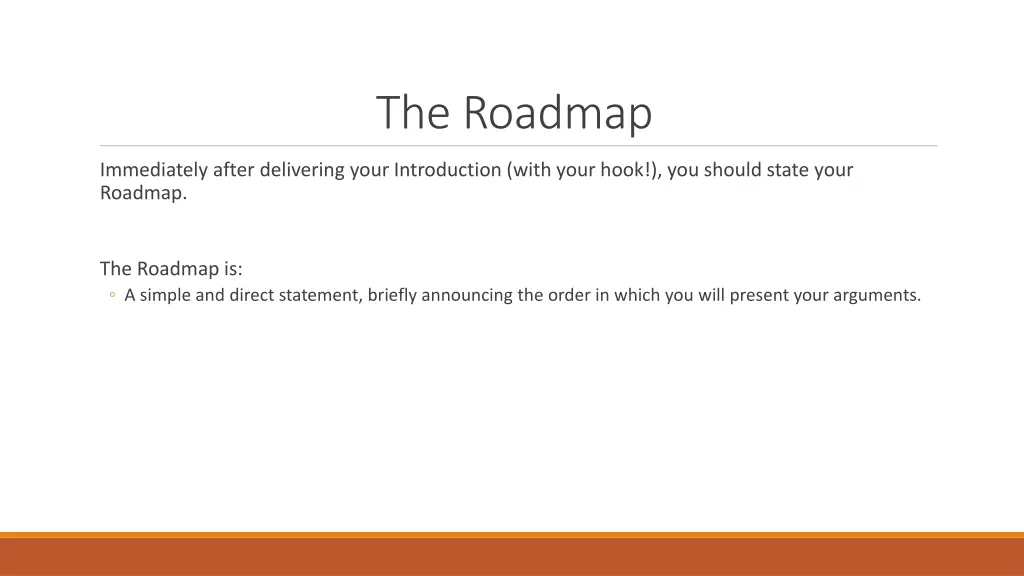 the roadmap