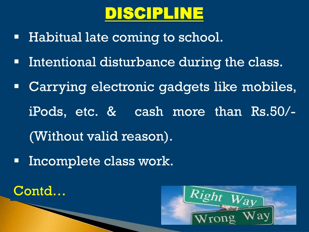 discipline discipline 1